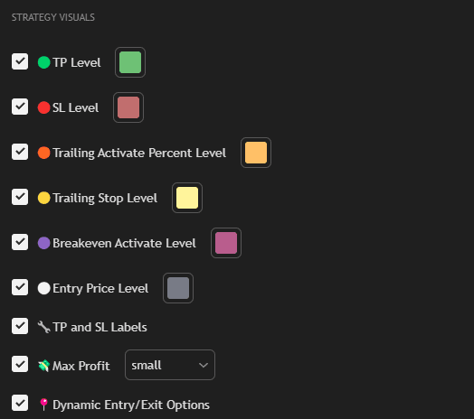 Visual Elements Settings
